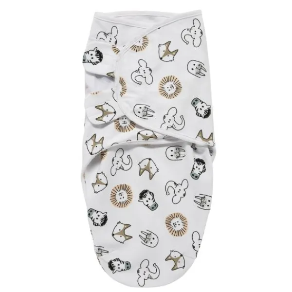 SwaddleMeyco 2-Pack Animal/Uni Wit0-3 Maanden> Inbakeren|4-Seizoenen Slaapzakken