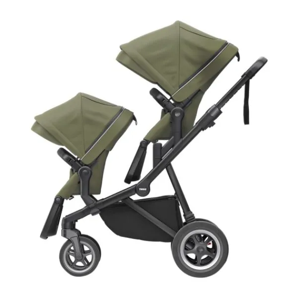 Thule Sleek Sibling Seat Midnight Black> Accessoires Kinderwagens|Accessoires Tweeling/Duo