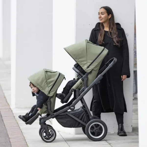 Thule Sleek Sibling Seat Midnight Black> Accessoires Kinderwagens|Accessoires Tweeling/Duo