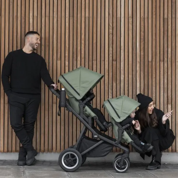 Thule Sleek Sibling Seat Midnight Black> Accessoires Kinderwagens|Accessoires Tweeling/Duo