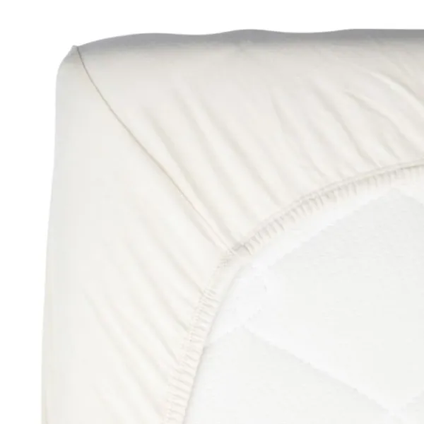 Timboo Hoeslaken Ledikant - 60 x 120 cm - Daisy White> Hoeslakens