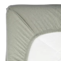 Timboo Hoeslaken Ledikant - 60 x 120 cm - Daisy White><noscript><img width=