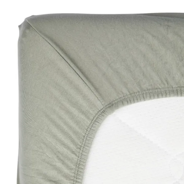 Timboo Hoeslaken Ledikant - 60 x 120 cm - Daisy White> Hoeslakens