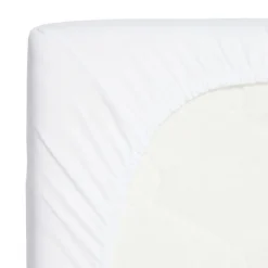 Timboo Hoeslaken Ledikant - 60 x 120 cm - Daisy White><noscript><img width=
