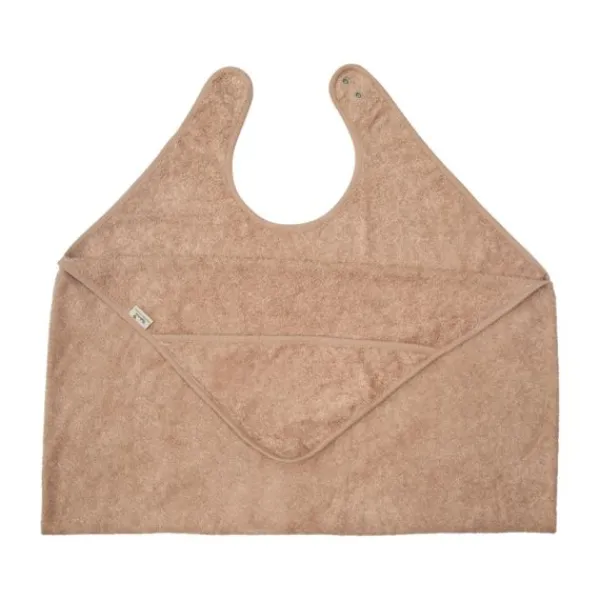 Timboo Knuffelhanddoek Volwassen/Kind - 98 x 104 cm - Daisy White> Badcapes