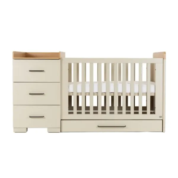 TWF Babykamer Galaxy 3-delig Ledikant 60 x 120 - Commode XL - Hanglegkast> Complete Babykamers|Ladekasten