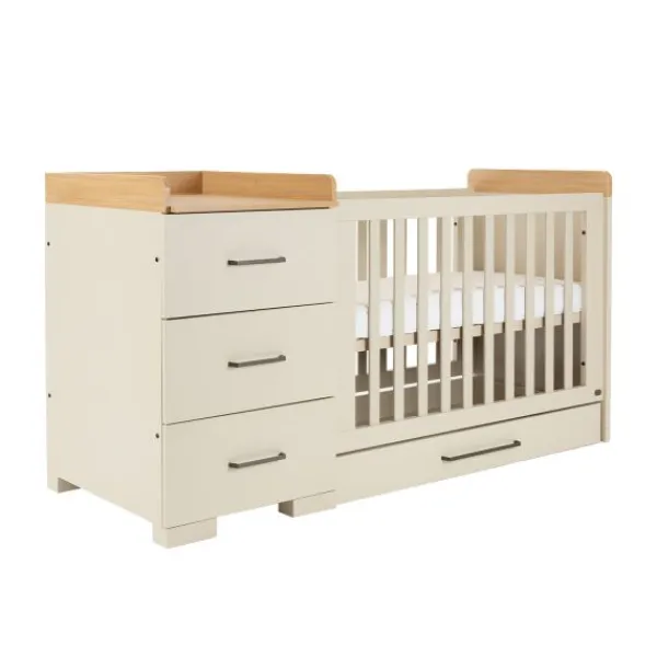 TWF Babykamer Galaxy 3-delig Ledikant 60 x 120 - Commode XL - Hanglegkast> Complete Babykamers|Ladekasten