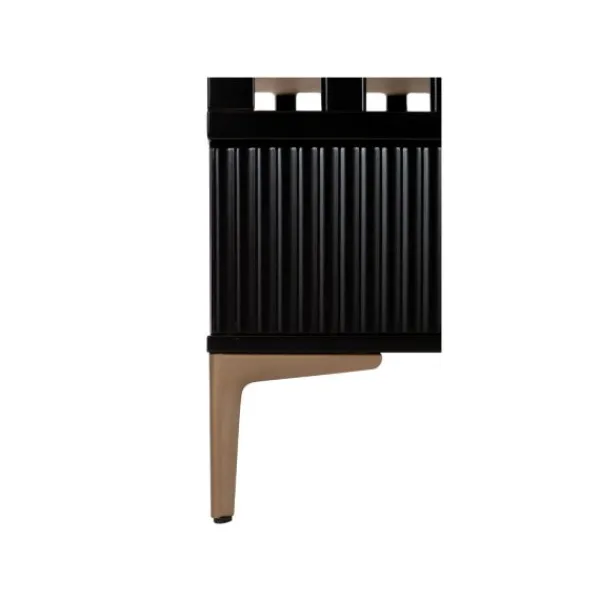 TWF Box Met Lade Waves Zwart> Boxen Met Lade
