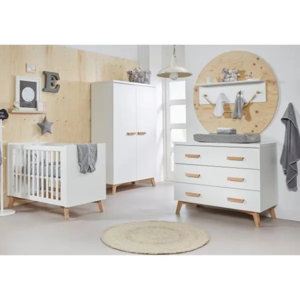 TWF Ledikant 60 x 120 - Commode - Hanglegkast Mika> Complete Babykamers|Ladekasten