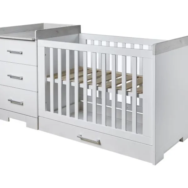 TWF Ledikant 60 x 120 - Commode - Hanglegkast Futura> Complete Babykamers|Complete Juniorkamers