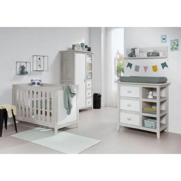 TWF Ledikant 60 x 120 - Commode - Hanglegkast Nice> Complete Babykamers|Ladekasten