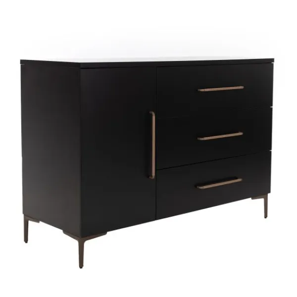 TWF Ledikant 60 x 120 - Commode 3 Laden - Hanglegkast 2 Deuren 1 Lade Modena Metaal> Complete Babykamers|Ladekasten