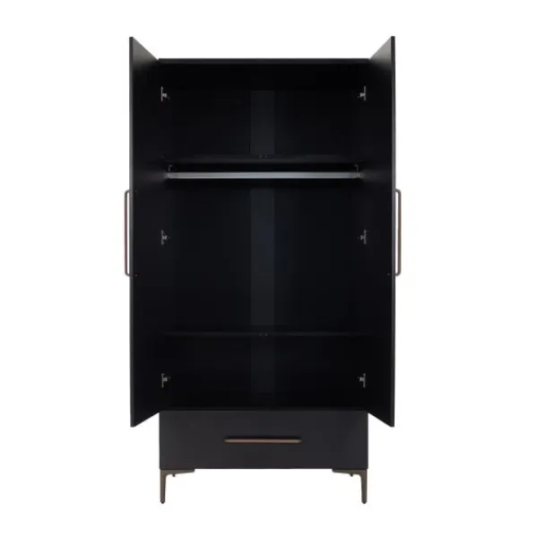 TWF Ledikant 60 x 120 - Commode 3 Laden - Hanglegkast 2 Deuren 1 Lade Modena Metaal> Complete Babykamers|Ladekasten