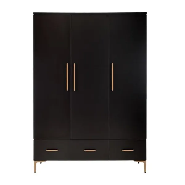 TWF Ledikant 60 x 120 - Commode 3 Laden - Hanglegkast 2 Deuren 1 Lade Modena Metaal> Complete Babykamers|Ladekasten