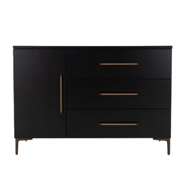 TWF Ledikant 60 x 120 - Commode 3 Laden - Hanglegkast 2 Deuren 1 Lade Modena Metaal> Complete Babykamers|Ladekasten