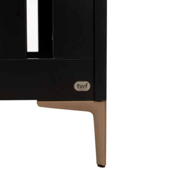 TWF Ledikant 60 x 120 - Commode 3 Laden - Hanglegkast 2 Deuren 1 Lade Modena Metaal> Complete Babykamers|Ladekasten