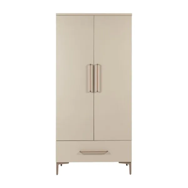 TWF Ledikant 60 x 120 - Commode 3 Laden - Hanglegkast 2 Deuren 1 Lade Salerno Metaal> Complete Babykamers|Ladekasten