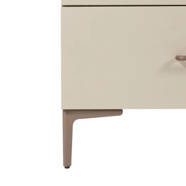 TWF Ledikant 60 x 120 - Commode 3 Laden - Hanglegkast 2 Deuren 1 Lade Salerno Metaal> Complete Babykamers|Ladekasten