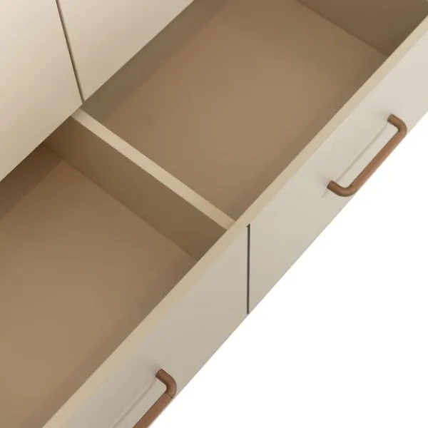 TWF Ledikant 60 x 120 - Commode 3 Laden - Hanglegkast 2 Deuren 1 Lade Salerno Metaal> Complete Babykamers|Ladekasten