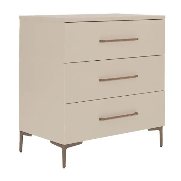 TWF Ledikant 60 x 120 - Commode 3 Laden - Hanglegkast 2 Deuren 1 Lade Salerno Metaal> Complete Babykamers|Ladekasten