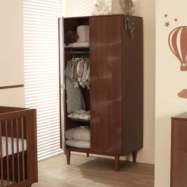 TWF Ledikant 60 x 120 - Commode - Hanglegkast - Wabi> Ladekasten|Wandrekken