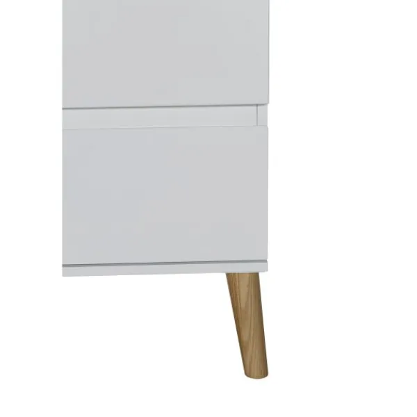 TWF Ledikant 60 x 120 - Commode - Hanglegkast Beach Island White> Complete Babykamers|Ladekasten