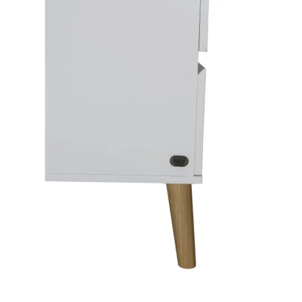TWF Ledikant 60 x 120 - Commode - Hanglegkast Beach Island White> Complete Babykamers|Ladekasten
