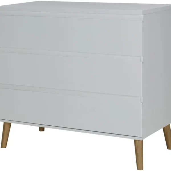 TWF Ledikant 60 x 120 - Commode - Hanglegkast Beach Island White> Complete Babykamers|Ladekasten