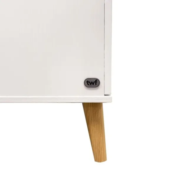 TWF Ledikant 60 x 120 - Commode - Hanglegkast Beach Island White> Complete Babykamers|Ladekasten