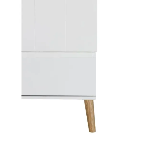 TWF Ledikant 60 x 120 - Commode - Hanglegkast Beach Island White> Complete Babykamers|Ladekasten