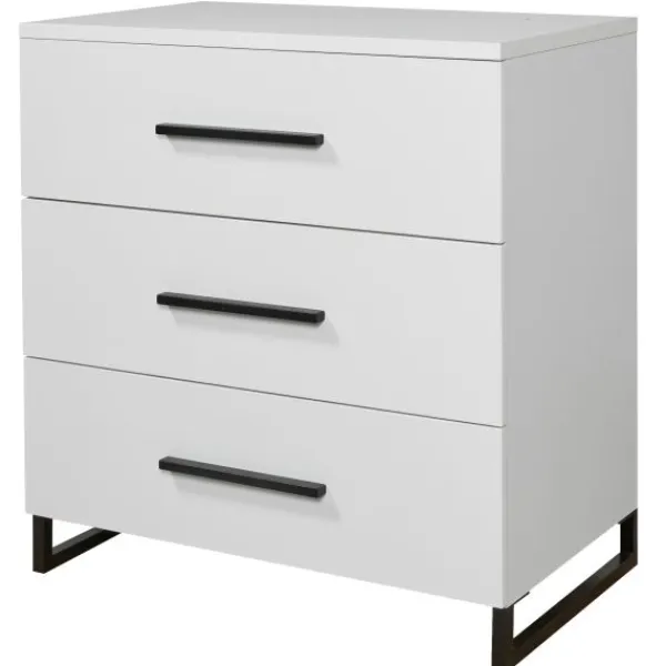 TWF Ledikant 60 x 120 - Commode 3 Laden - Hanglegkast 2 Deuren/1 Lade Torino> Complete Babykamers|Ladekasten