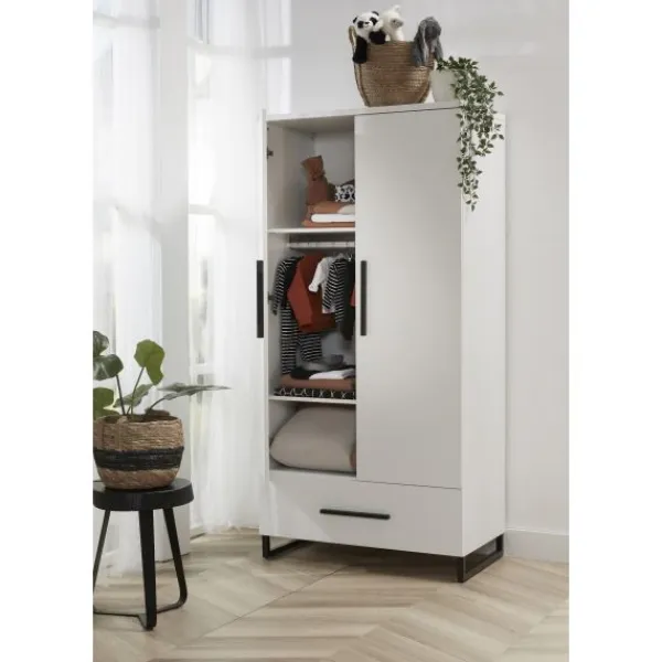 TWF Ledikant 60 x 120 - Commode 3 Laden - Hanglegkast 2 Deuren/1 Lade Torino> Complete Babykamers|Ladekasten