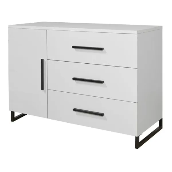 TWF Ledikant 60 x 120 - Commode 3 Laden - Hanglegkast 2 Deuren/1 Lade Torino> Complete Babykamers|Ladekasten