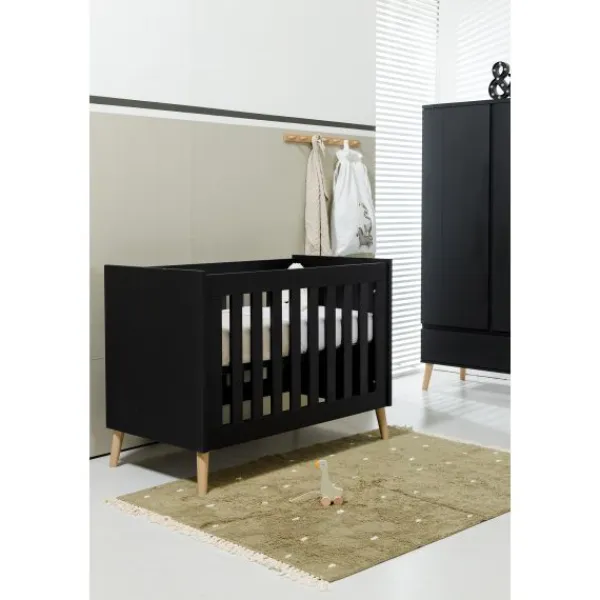 TWF Ledikant 60 x 120 - Commode Beach Island Black> Complete Babykamers|Ladekasten