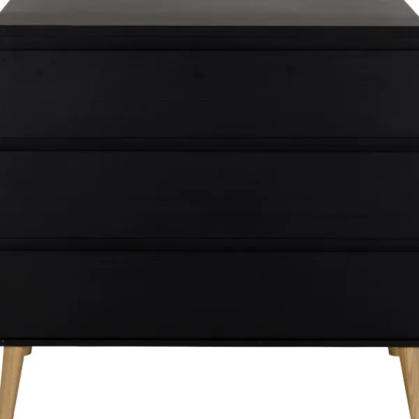 TWF Ledikant 60 x 120 - Commode Beach Island Black> Complete Babykamers|Ladekasten