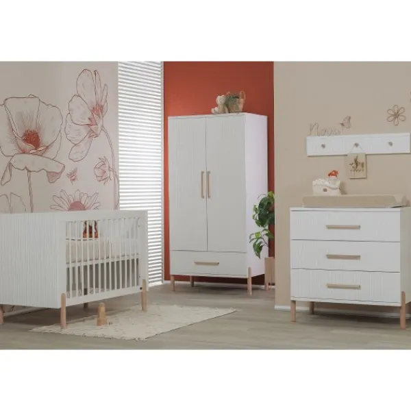 TWF Ledikant 60 x 120 Curve> Complete Babykamers|Ladekasten
