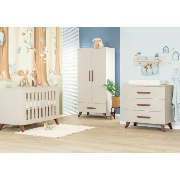 TWF Ledikant 60 x 120 Salerno walnoot> Complete Babykamers|Ladekasten