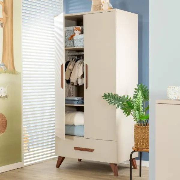 TWF Ledikant 60 x 120 Salerno walnoot> Complete Babykamers|Ladekasten