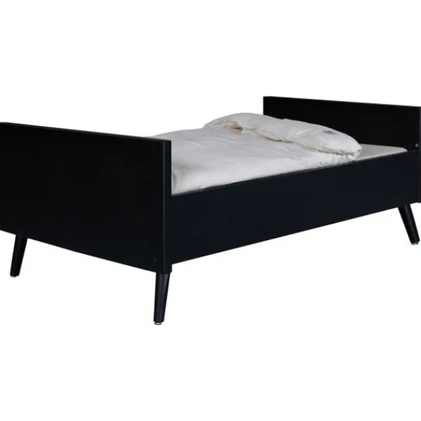 TWF Ledikant 60x120 - Commode - Hanglegkast 2-deurs Retro Black> Complete Babykamers|Ladekasten
