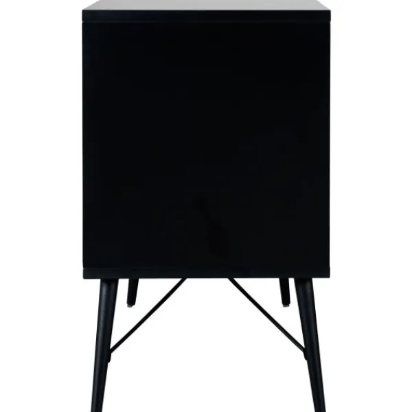 TWF Ledikant 60x120 - Commode - Hanglegkast 2-deurs Retro Black> Complete Babykamers|Ladekasten