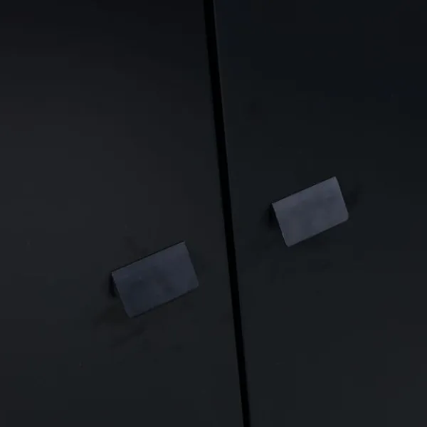 TWF Ledikant 60x120 - Commode - Hanglegkast 2-deurs Retro Black> Complete Babykamers|Ladekasten