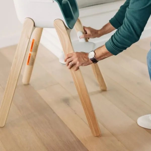 UPPAbaby Kinderstoel Ciro Chloe Grey / Licht Grijs> Houten Kinderstoelen
