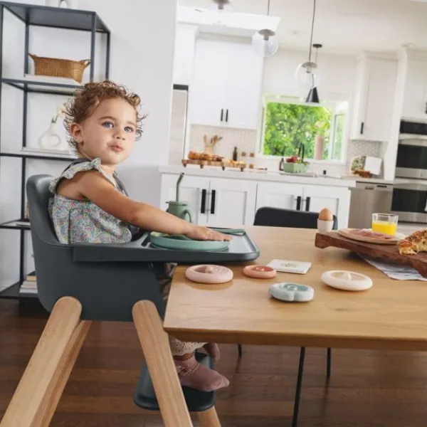UPPAbaby Kinderstoel Ciro Chloe Grey / Licht Grijs> Houten Kinderstoelen