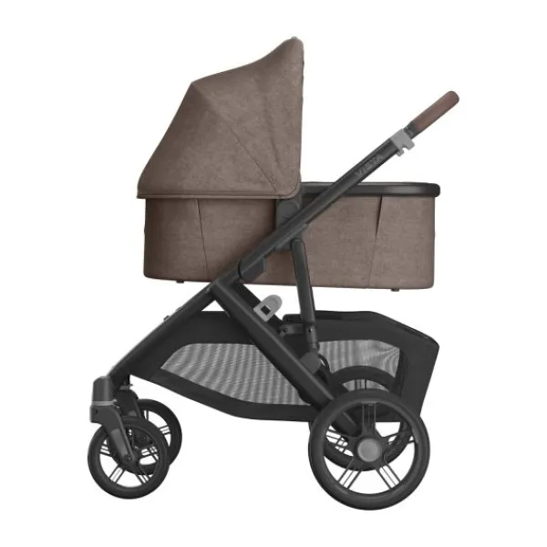 UPPAbaby Kinderwagen 2-in-1 Vista V3 Dillan Stone Blue Met Carbon Frame En Sand Leather> Uitbreidbare Kinderwagens|Tweeling Kinderwagens