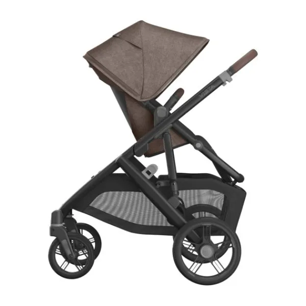 UPPAbaby Kinderwagen 2-in-1 Vista V3 Dillan Stone Blue Met Carbon Frame En Sand Leather> Uitbreidbare Kinderwagens|Tweeling Kinderwagens