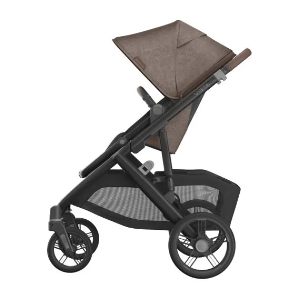 UPPAbaby Kinderwagen 2-in-1 Vista V3 Dillan Stone Blue Met Carbon Frame En Sand Leather> Uitbreidbare Kinderwagens|Tweeling Kinderwagens