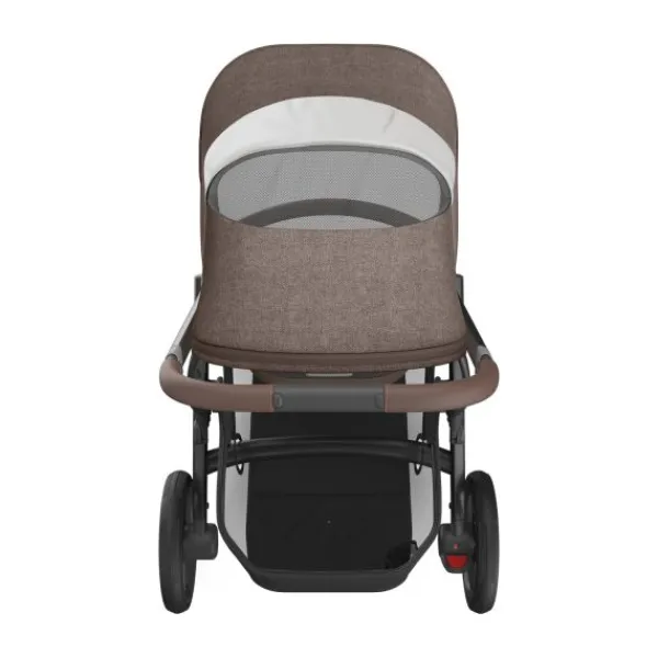UPPAbaby Kinderwagen 2-in-1 Vista V3 Dillan Stone Blue Met Carbon Frame En Sand Leather> Uitbreidbare Kinderwagens|Tweeling Kinderwagens