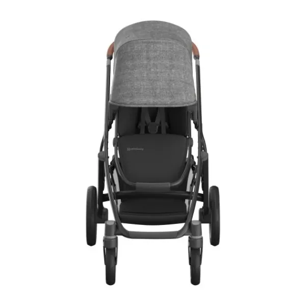 UPPAbaby Kinderwagen 2-in-1 Vista V3 Dillan Stone Blue Met Carbon Frame En Sand Leather> Uitbreidbare Kinderwagens|Tweeling Kinderwagens