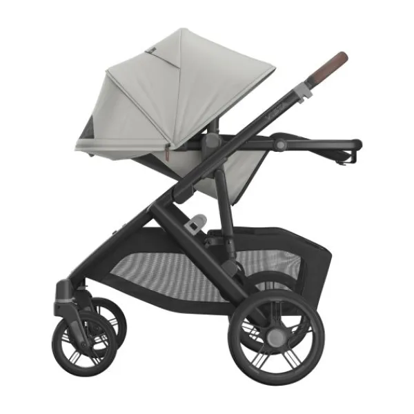 UPPAbaby Kinderwagen 2-in-1 Vista V3 Dillan Stone Blue Met Carbon Frame En Sand Leather> Uitbreidbare Kinderwagens|Tweeling Kinderwagens