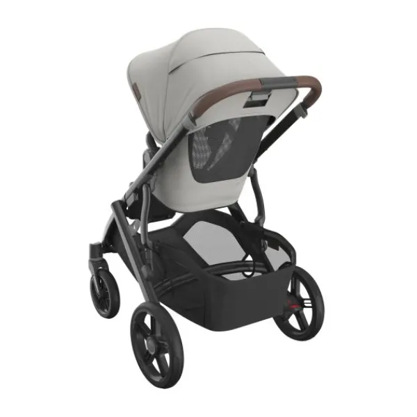 UPPAbaby Kinderwagen 2-in-1 Vista V3 Dillan Stone Blue Met Carbon Frame En Sand Leather> Uitbreidbare Kinderwagens|Tweeling Kinderwagens